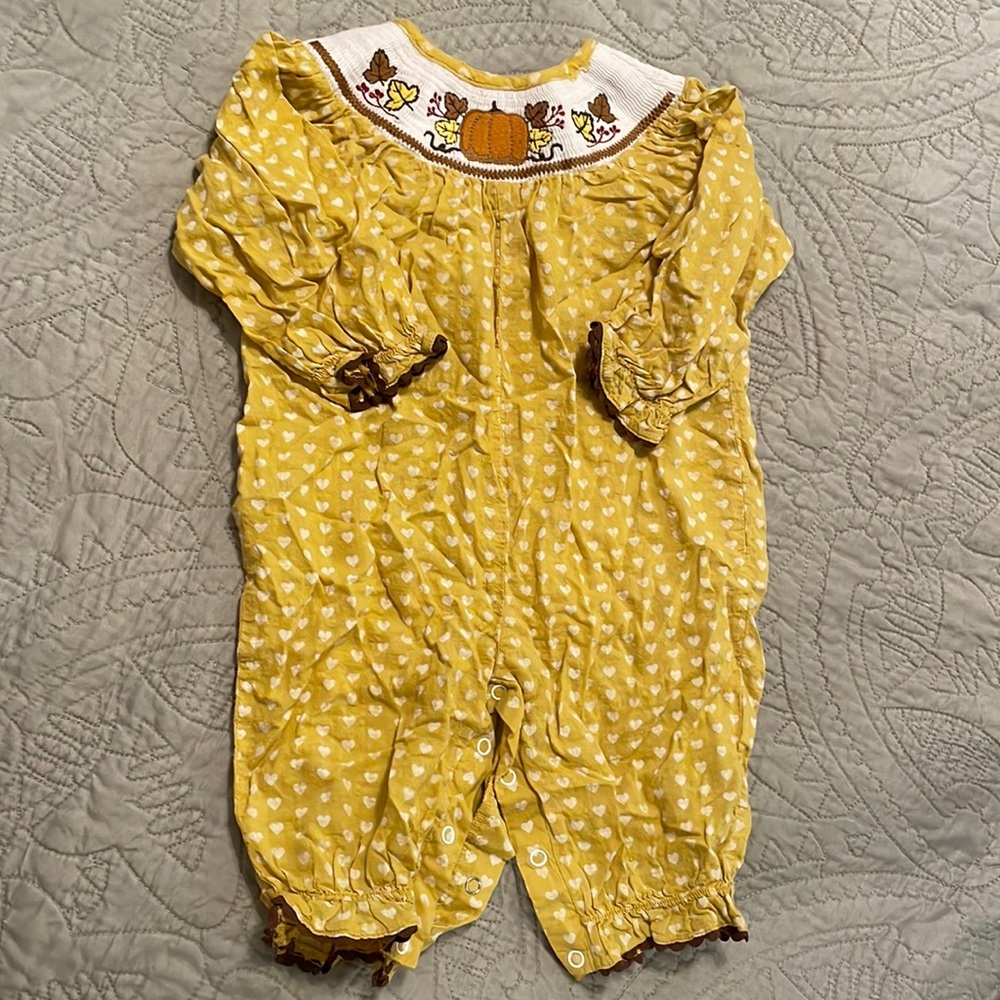 Boutique Lil Cactus Fall Romper